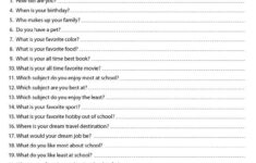 Free Printable All About Me Back To School Questionnaire For Teachers