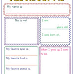 Free Printable All About Me Template For Adults