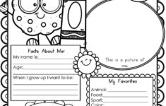 Free Printable All About Me Worksheet For Adults Learning How To Read