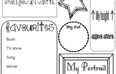 Free Printable All About Me Worksheet My Worksheet Time