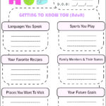 Free Printable Getting To Know You Worksheet For Adults PDF