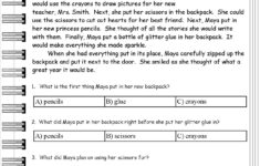 Free Printable Middle School Reading Comprehension Worksheets Lexia s