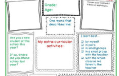 Get To Know Your Students With This Back To School All About Me Form A