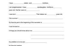 Getting To Know Me Worksheet Free ESL Printable Worksheets Made By