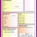 Getting To Know You Questionnaire Worksheet Free ESL Printable