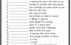 Getting To Know You Worksheet A To Z Teacher Stuff Printable Pages