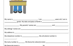 Getting To Know Your Students Worksheet Free ESL Printable Worksheets