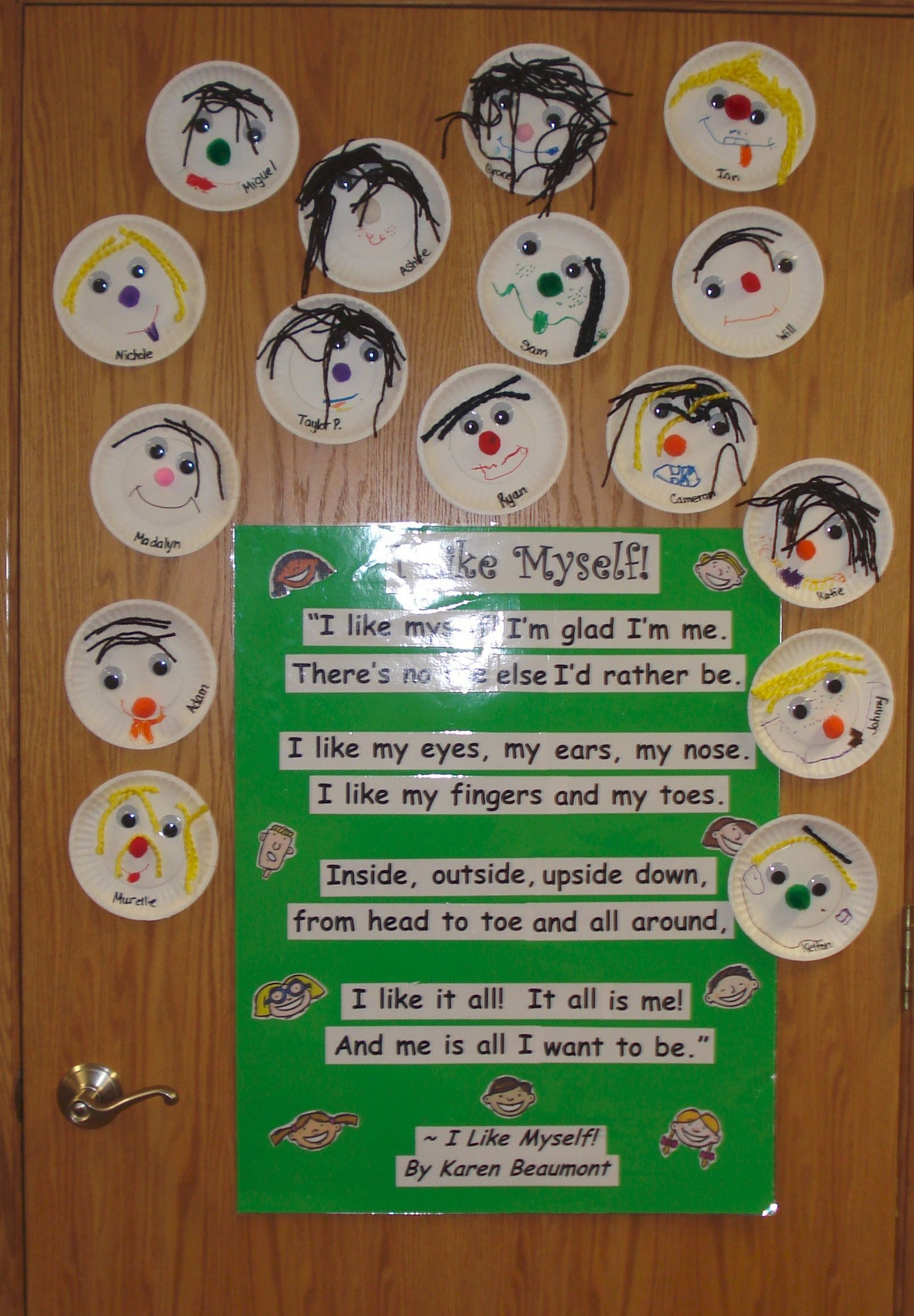  I Like Myself Bulletin Board All About Me Preschool All About Me 