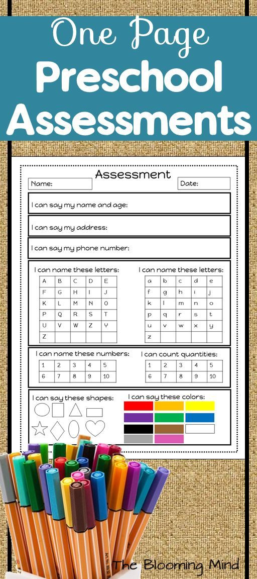 Keep Track Of Individual Learning And Progress With These Preschool pre 