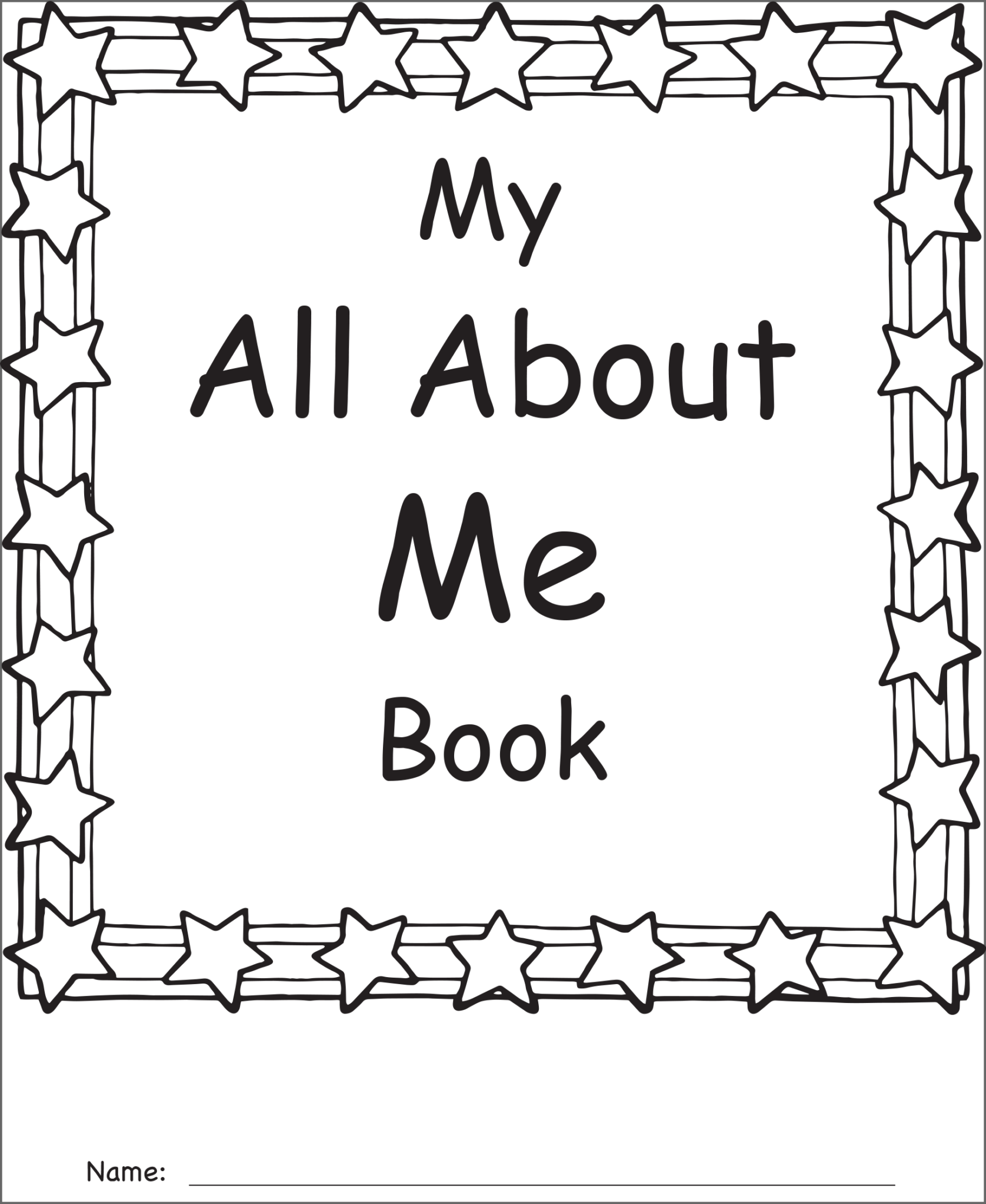 All About Me Printable Book | All About Me Worksheets