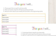 Personal Goal Setting Template How To Make A Goal Plan Goal Setting