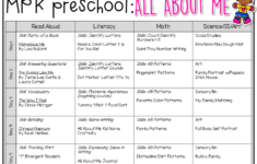 Preschool All About Me Preschool Lesson Plans All About Me