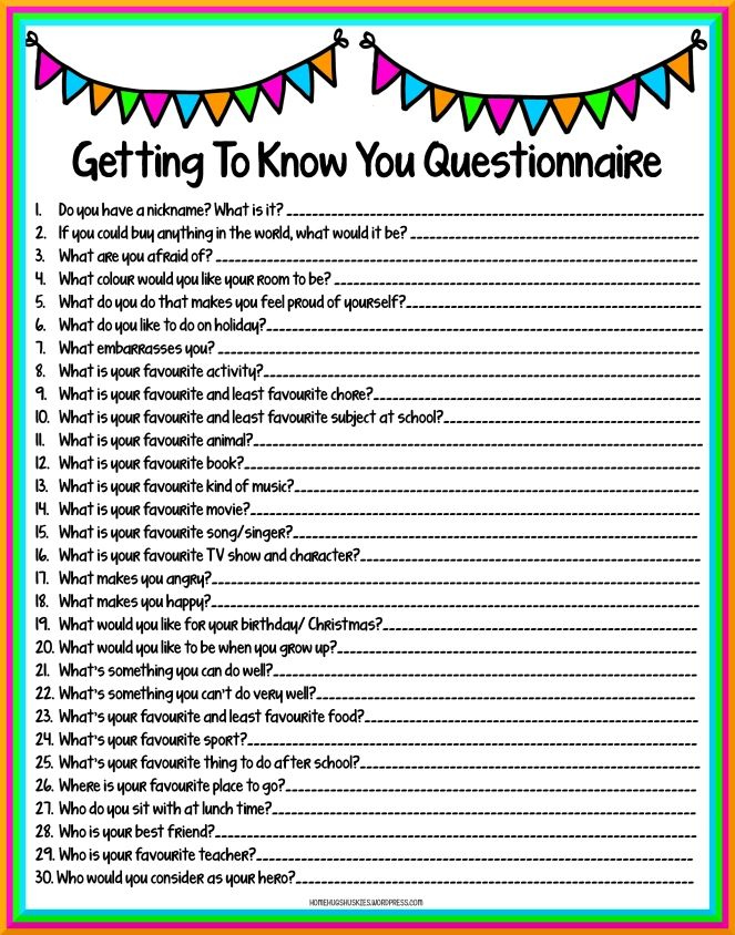 Printable Birthday Interview Questions For Adults Google Search 