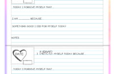 Printable Self Esteem Worksheets For Teenagers Printable Worksheets
