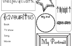 Printables All About Me Activities All About Me Printable About Me
