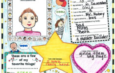 Read All About Me Poster Classroom Worksheet AllAboutMeActivities