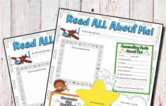 Read All About Me Printable Personal Poster Sets Worksheet For Etsy