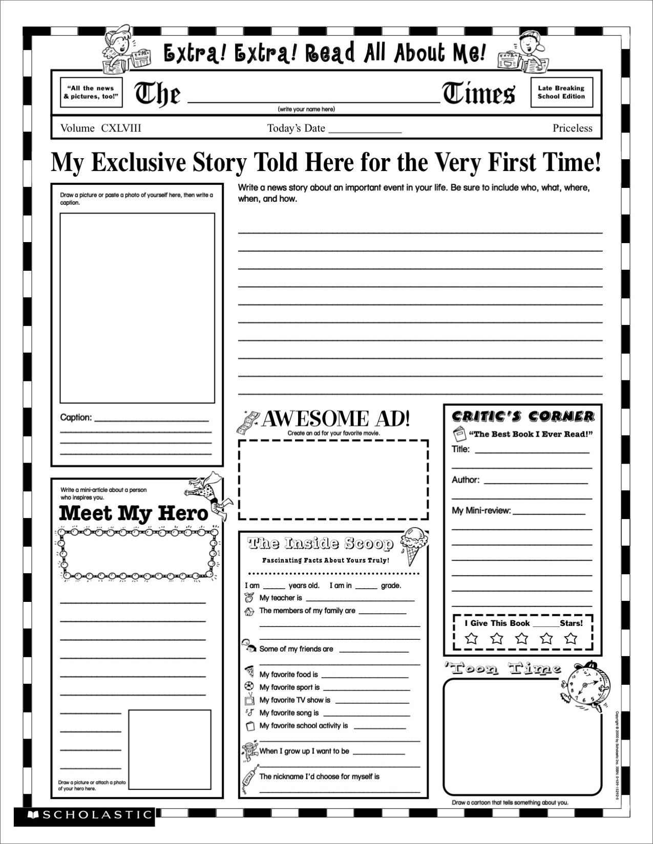 Template For Research Report 4th Grade Google Search Learning 