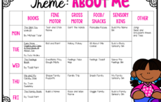 Tot School All About Me Plans And Printables Mrs Plemons