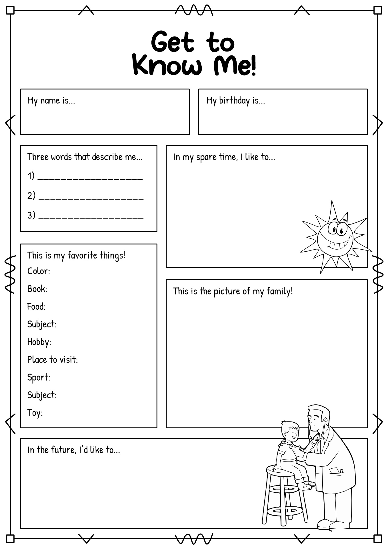 15 Student Getting To Know You Worksheet - Free Pdf At Worksheeto in Get To Know Me High School Worksheet