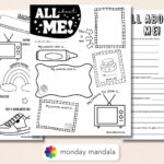30 All About Me Worksheets (Free Pdf Printables) Regarding All About Me Worksheet Mondaymandala