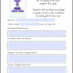 About Me': A Customisable Resource For Your Child'S New Teacher With Regard To World Vision All About Me Worksheet