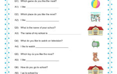About Me - Https://Elearning24X7 with Class 1 Evs Worksheet All About Me