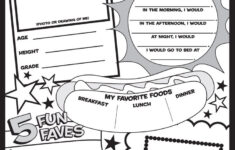 About Me Poster with All About Me Worksheet For 6Th Grade