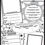 About Me Poster With All About Me Worksheet Grade 6