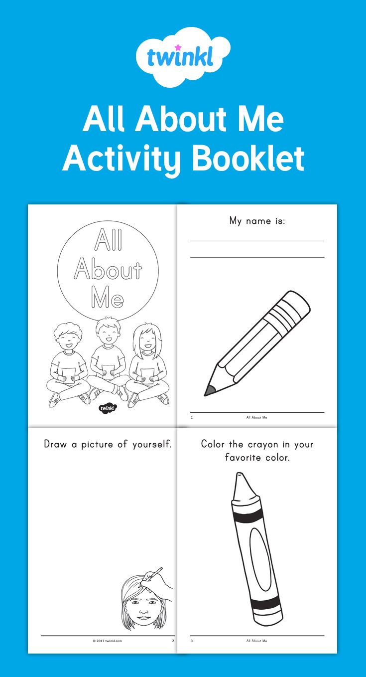 All About Me Activity Booklet with regard to All About Me Worksheet Twinkl
