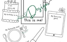 All About Me Art Worksheet - Etsy with All About Me Worksheet Art