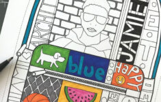 All About Me Back To School Backpack Booklet Art Activity inside All About Me Bag Printable