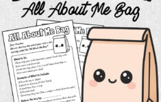 All About Me Bag Activity | Editable Back To School Ice Breaker with All About Me Bag Printable