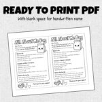 All About Me Bag Activity | Editable Back To School Ice Breaker With Regard To All About Me Bag Printable