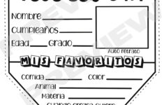 All About Me Bilingual Banner Worksheet English-Spanish - Etsy Canada intended for All About Me Worksheet English And Spanish