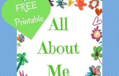 All About Me Book With Free Printable - Enjoy The Learning Journey in All About Me Flower Children Printable