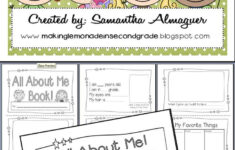 All About Me Book with Teenage Introduction Sheet All About Me