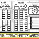 All About Me Camera Craft First Day Back To School Goal Setting With All About Me Worksheet Ks3