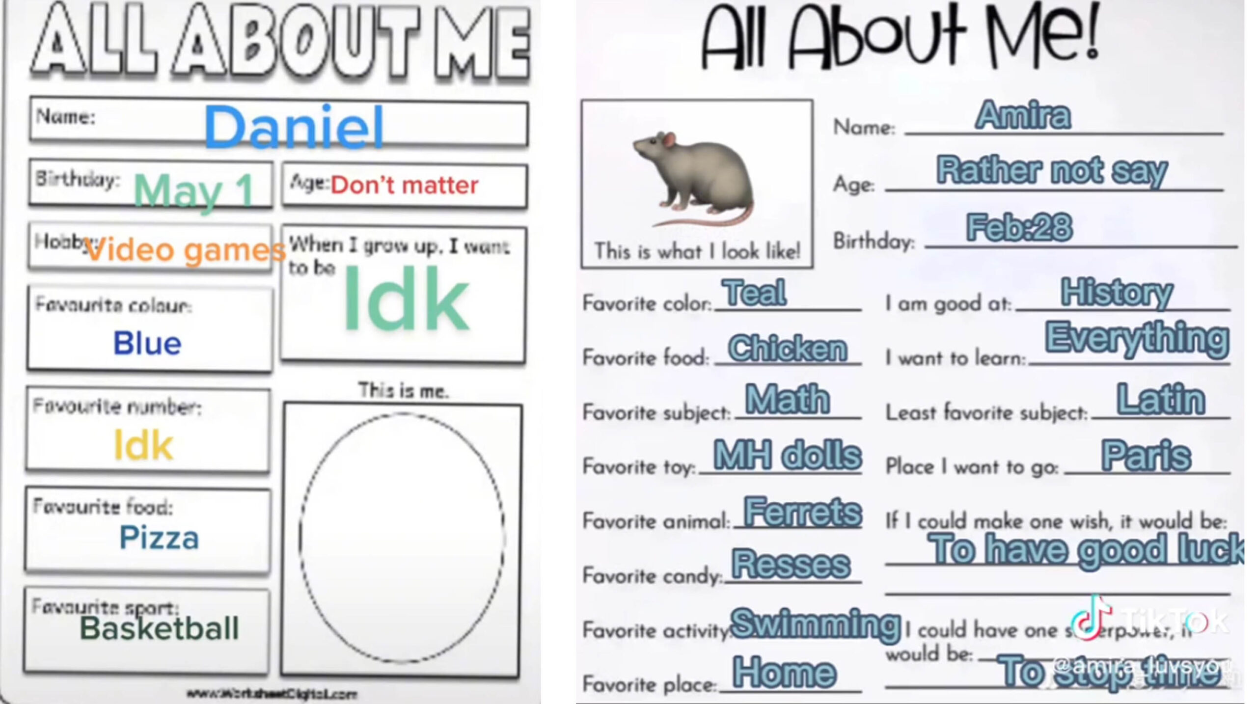 All About Me Challenge | Know Your Meme with All About Me Worksheet Meme