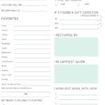 All About Me  Co Worker Questions   Etsy Canada Within All About Me Worksheet Adult