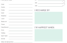 All About Me- Co-Worker Questions - Etsy Canada within All About Me Worksheet Adult