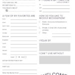 All About Me  Co Worker Questions   Etsy For Questions All About Me Worksheet For Adults