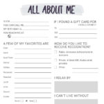 All About Me  Co Worker Questions   Etsy In All About Me Adult Worksheet