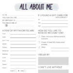 All About Me  Co Worker Questions   Etsy Intended For All About Me Worksheet Employees