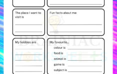 All About Me English Worksheet For Class 1 - Brainiac Worksheets in Class 1 Evs Worksheet All About Me