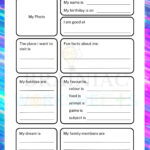 All About Me English Worksheet For Class 1   Brainiac Worksheets With All About Me Worksheet Lkg