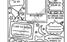 All About Me - Esl Worksheetmarta_Llanos inside All About Me Worksheet Liveworksheets Com