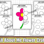All About Me Flower Craft Flower Fun Activity For The First Day Of With Regard To All About Me Flower Children Printable
