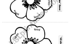 All About Me Flower - Esl Worksheetschulzi with All About Me Flower Printable For Kids