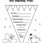 All About Me Free Printable Preschool Activities ⋆ The Hollydog Blog Inside All About Me Triangle Worksheet